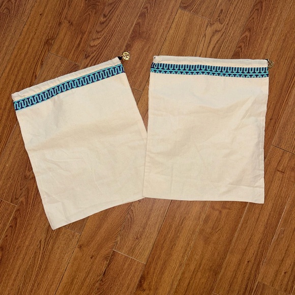 Two Tory Burch Drawstring Dustbags Medium - Picture 2 of 5